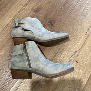 Womens gray booties